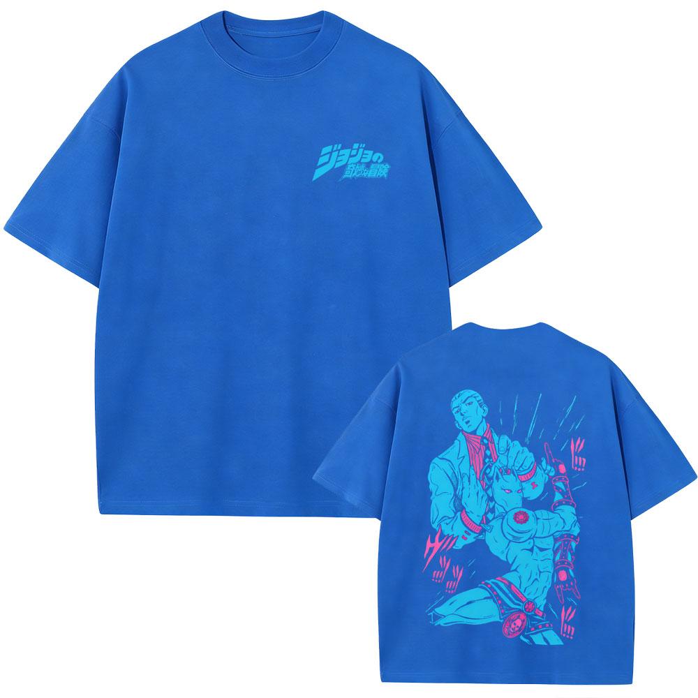 Anime Jojos Bizarre Adventure Kira Yoshikage Killer Queen Graphic Tshirt Unisex Women Unisexga Fashion Retro Short Sleeve T Shirts