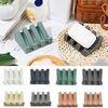 Soap Holder Tilt Design Non-slip Waterproof Flexible Space-saving Self Draining Silicone Kitchen Countertop Soap Rack for Bathroom
