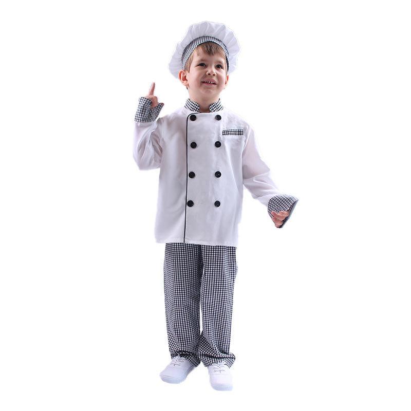 Children Toddler Chef Show Costume Play House Cosplay Boys And Girls Halloween Costume Chef Cos
