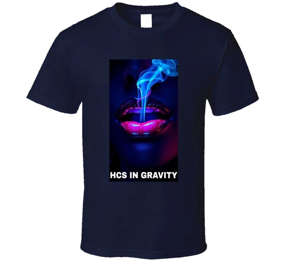 Hcs In Gravity Smoking Lips Painting T Shirt S