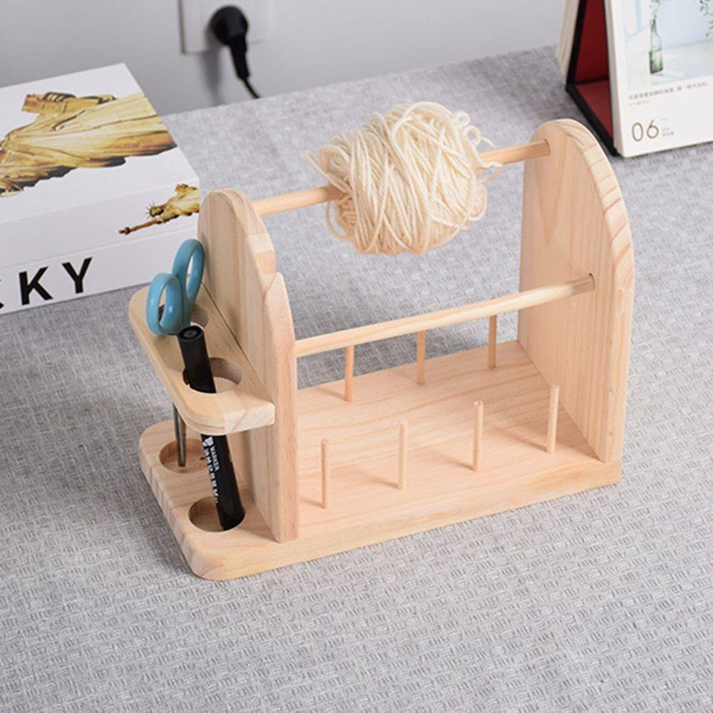 Dual Axis Yarn Ball Holder Rotating Weaving Wool Ball Winder Thread Spool Holder  Crafts Accessory