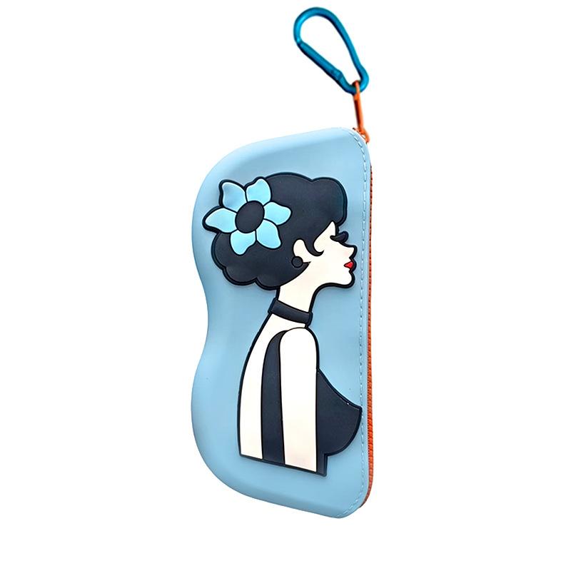 Modische Tragbare Multifunktionale Brillen Tasche Wasserdicht Staubdicht Münzbeutel Silikon Kleine Gegenstände Taschen Brillenetui für Reisen