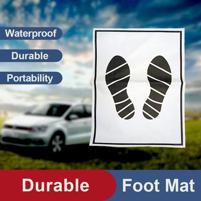 25/50Pcs Disposable Car Foot Mats Portable Disposable Car Mat Paper Vehicle Foot Pads For Protection Anti-dirty Pads