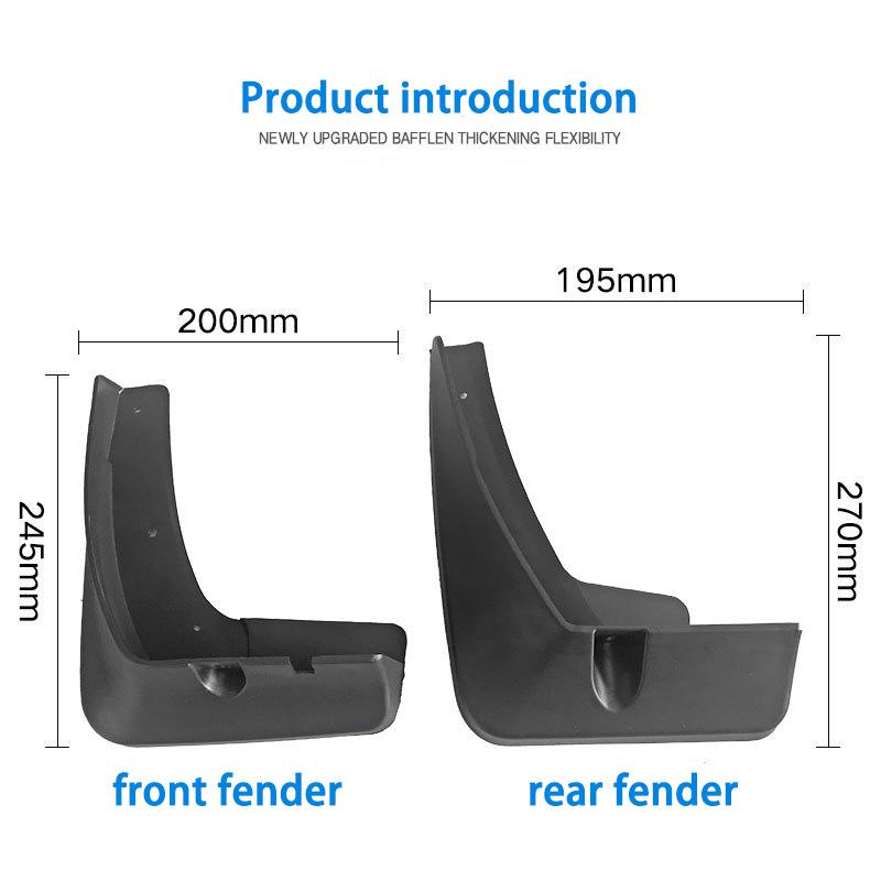 For Baojun 510 Chevrolet Groove 2017 2018    2022 Car Fender Mudguard Mud Flaps Guard Splash Flap Car