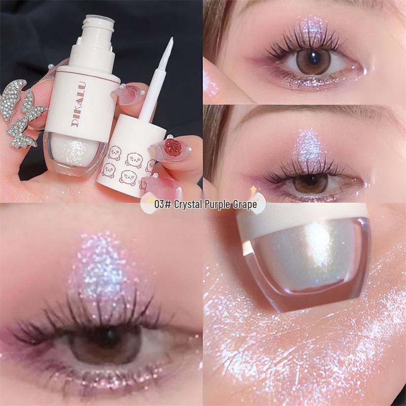 DIKALU Little Bear Glitter Liquid Eyeshadow - Shimmery, Pearlescent Eye Makeup