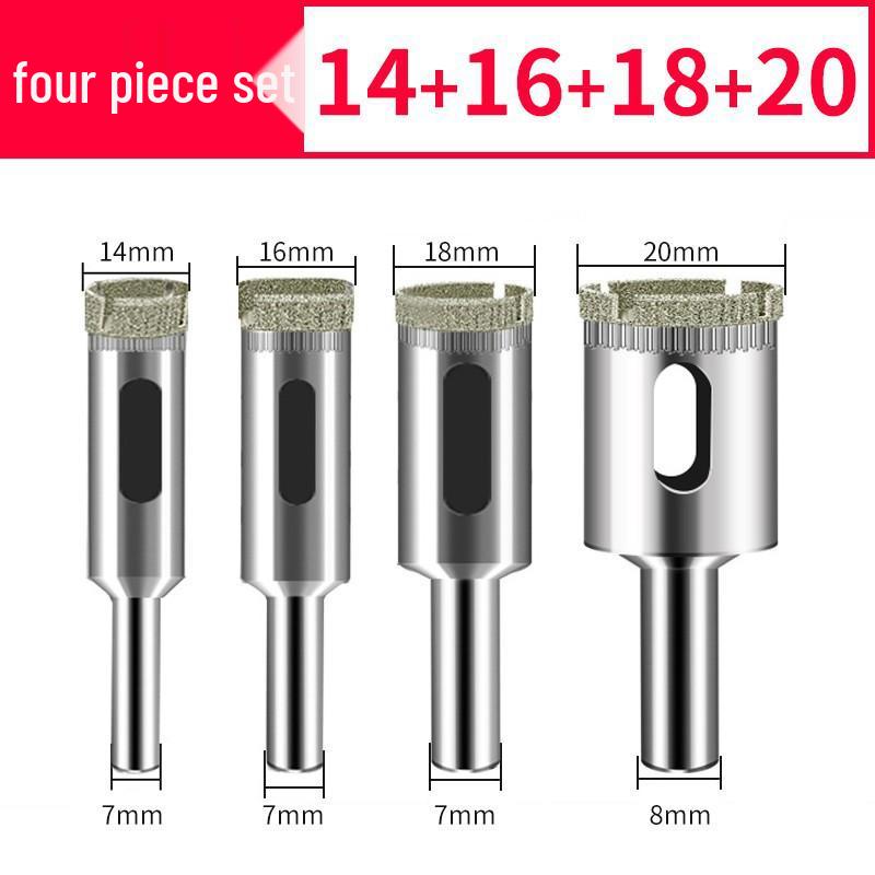 Emery Glass & Tile Drill Bit, 3-200mm Rotary Hole Saw for Marble