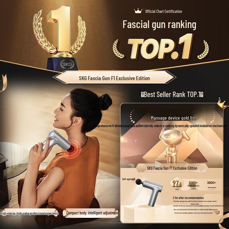 

SKG F1 Pro Mini Percussion Massager CN plug (adapter included)