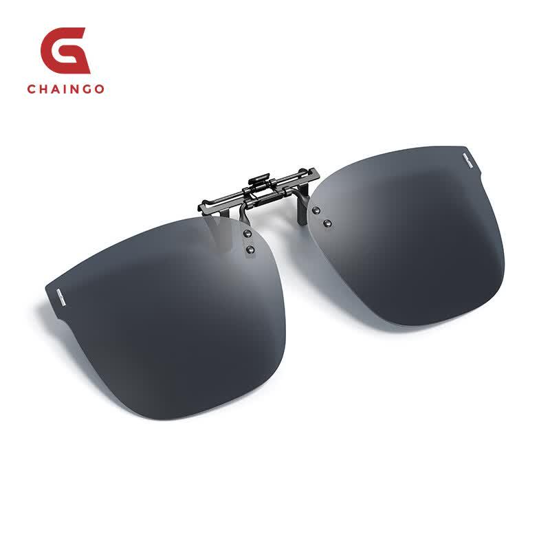 CHAINGO Clip-on Polarized Flippable Myopia Sunglasses