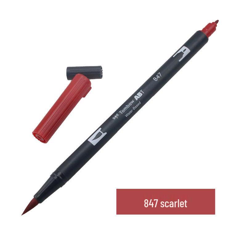 Tombow ABT Warm Color Double-Ended Watercolor Brush Pen for Students