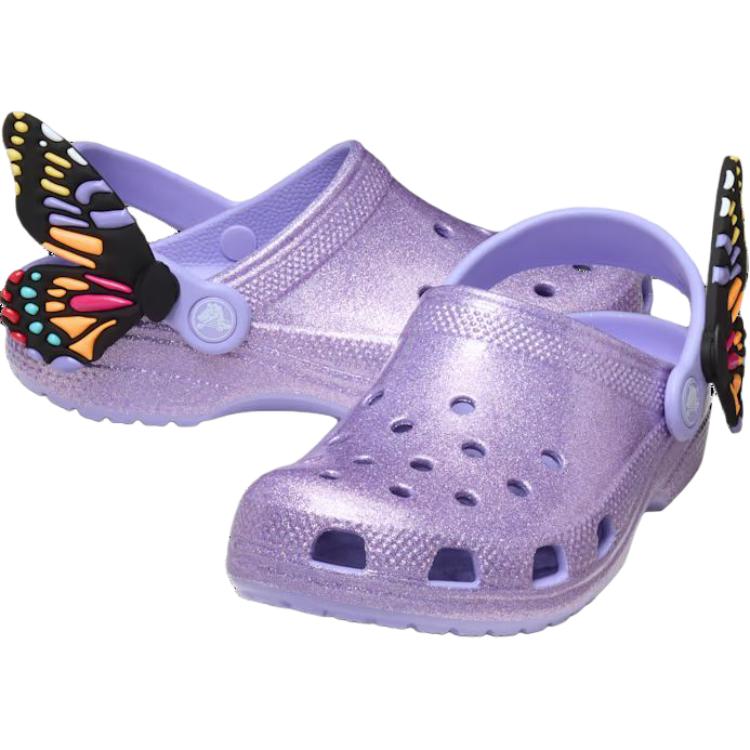 Crocs Slip Resistant Lightweight Cushioning Low Top Children's Sandals Purple Kids'