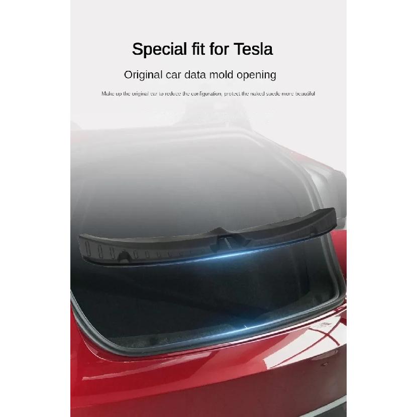 For Tesla Model 3 Highland 2024 2023 Rear Trunk Sill Guard Protector Organizer Anti-scratch Cargo Threshold Protect Strip Trim