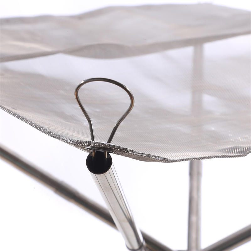 Portable Fire Pit For Camping Collapsing Disassemble Stainless Steel Mesh Outdoor Campfire Fire Rack For BBQ Picnic Heating