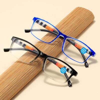 Occhiali da lettura anti-luce blu alla moda, occhiali da lettura ultraleggeri, occhiali da lettura comodi per presbiopia +1.0~+4