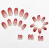 Charming Gradient Blush Detachable Press-On Short Nails
