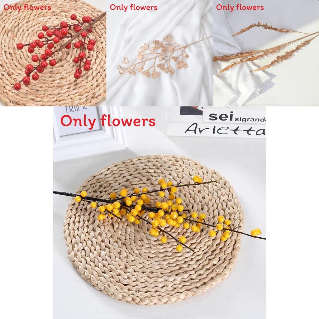 Faux Ilex Chinensis Craft Supplies For Home Festive Centerpieces And Wreaths