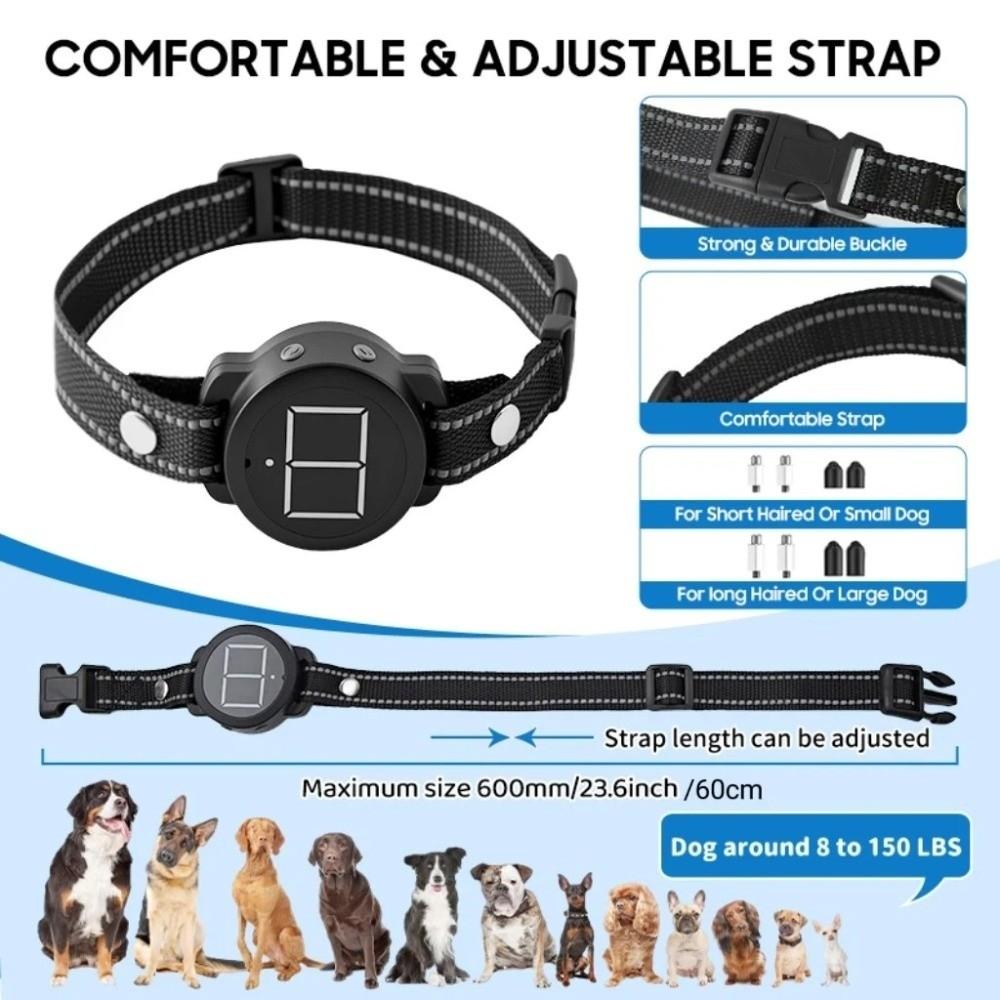 Remote Control Smart Dog Anti Bark Device Rechargeable Dog Training Collar  Dog Accessories