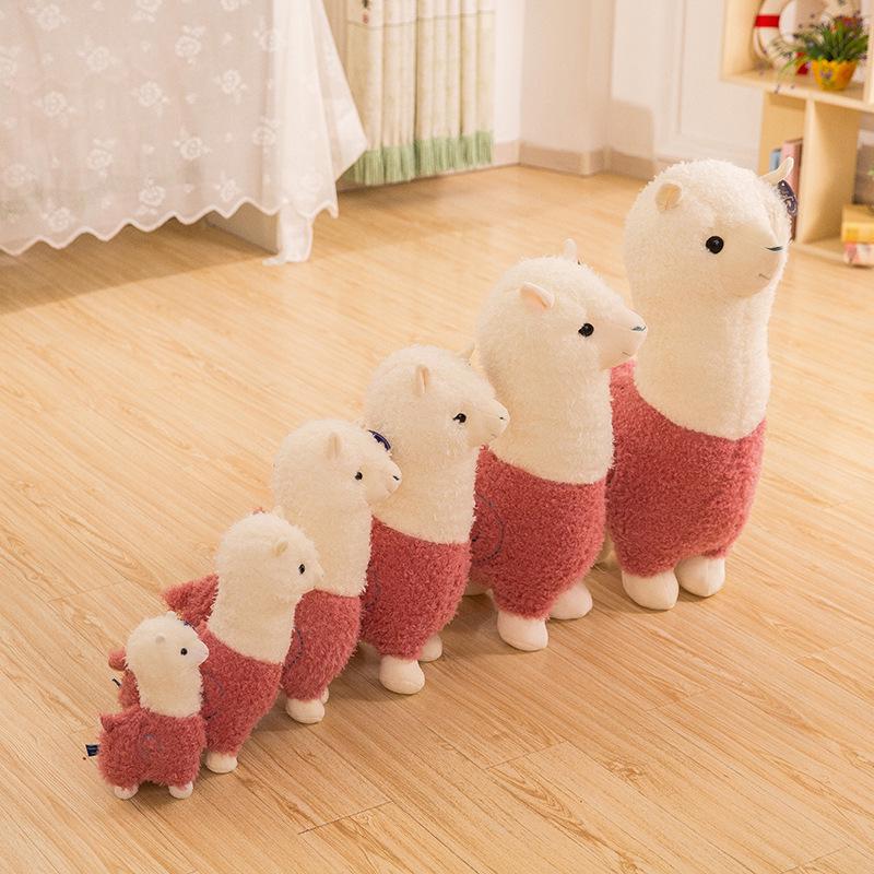 Peluche Alpaga - Poupée Mouton Mignonne & Oreiller de Sommeil