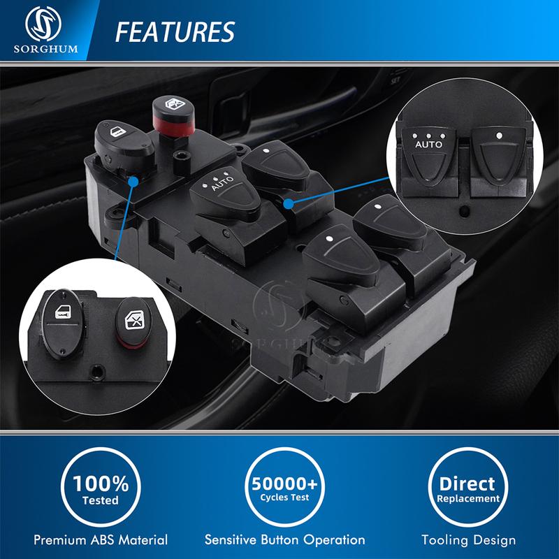 SORGHUM 35750-SNV-H52 Front Left Right Side Window Switch For Honda Civic 2006 2007 2008 2009 2010 35750-SNV-H51 35750-SNA-A130