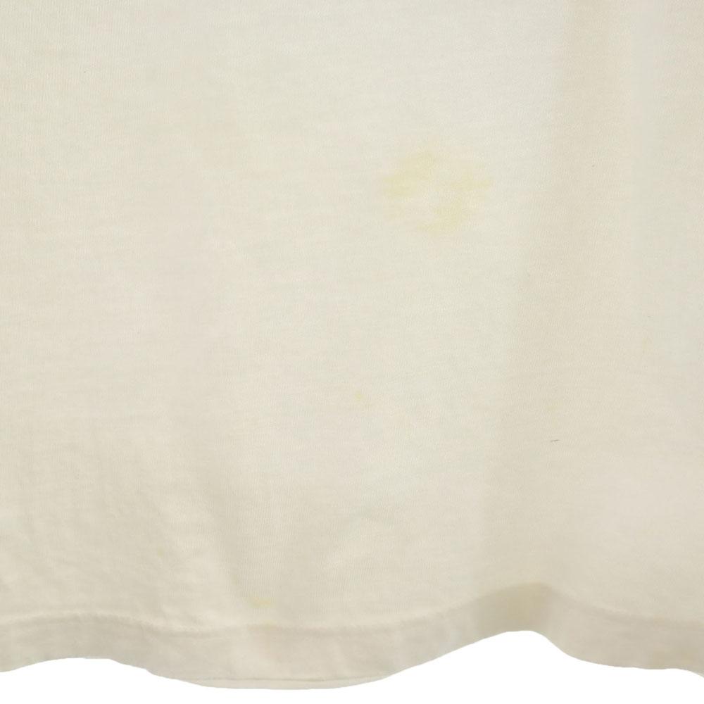Crazy Shirt 90s Made In USA Old Print Short Sleeve T-shirt L White System Men's Used