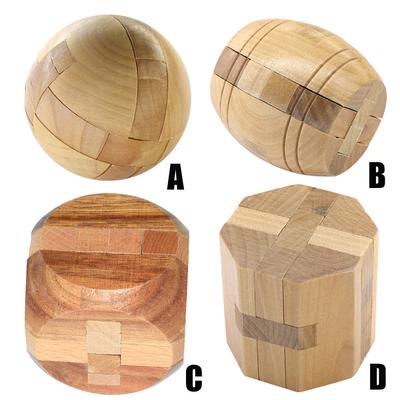 Kong Ming Luban Schloss 3D Handgefertigtes Bambus-Mathe-Puzzle für Kinder und Erwachsene – Denksportaufgabe, pädagogisches Fingerspielzeug, Geburtstags- oder Weihnachtsgeschenk