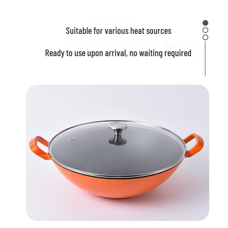 Zhishi Gusseisen Antihaft-Wok