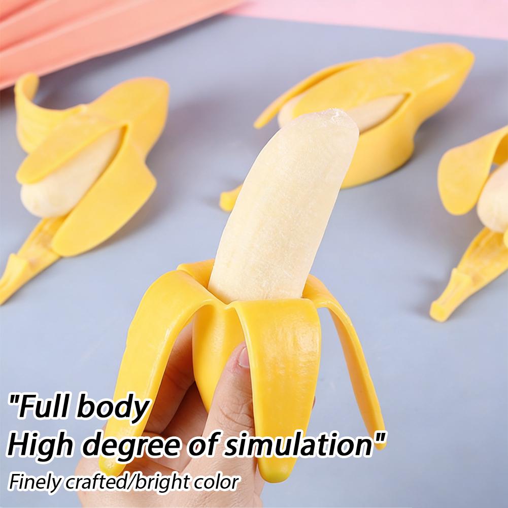 Realistic Peelable Fruit Toy Orange Banana Corn Stress Relief Toy Funny Antistress Fidget Sensory Toy For Kids