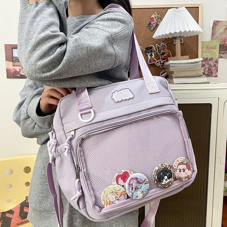 Stylish Casual Crossbody Tote Bag For Students With Multiple Color Options And Fashionable Look