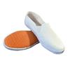 Non-Slip Blue Canvas Shoes for Clean Rooms - Large Size, Elastic Band for Men and Women