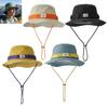 Outdoor Hiking Bucket Hat Quick Dry Sun-Protection Fishing Cap UPF50+ Breathable Mesh Wide Brim Fisherman Hat Travel Sun Cap
