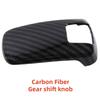 Carbon Fiber Gear Shift Knob For Peugeot 4008 5008     2024 Silver ABS Plastic Cars Decoration Accessories
