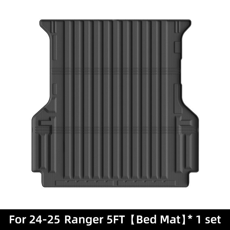 Ford Ranger 2019-2025 TPE Floor & Truck Bed Mats - Fits Left & Right Hand Drive.