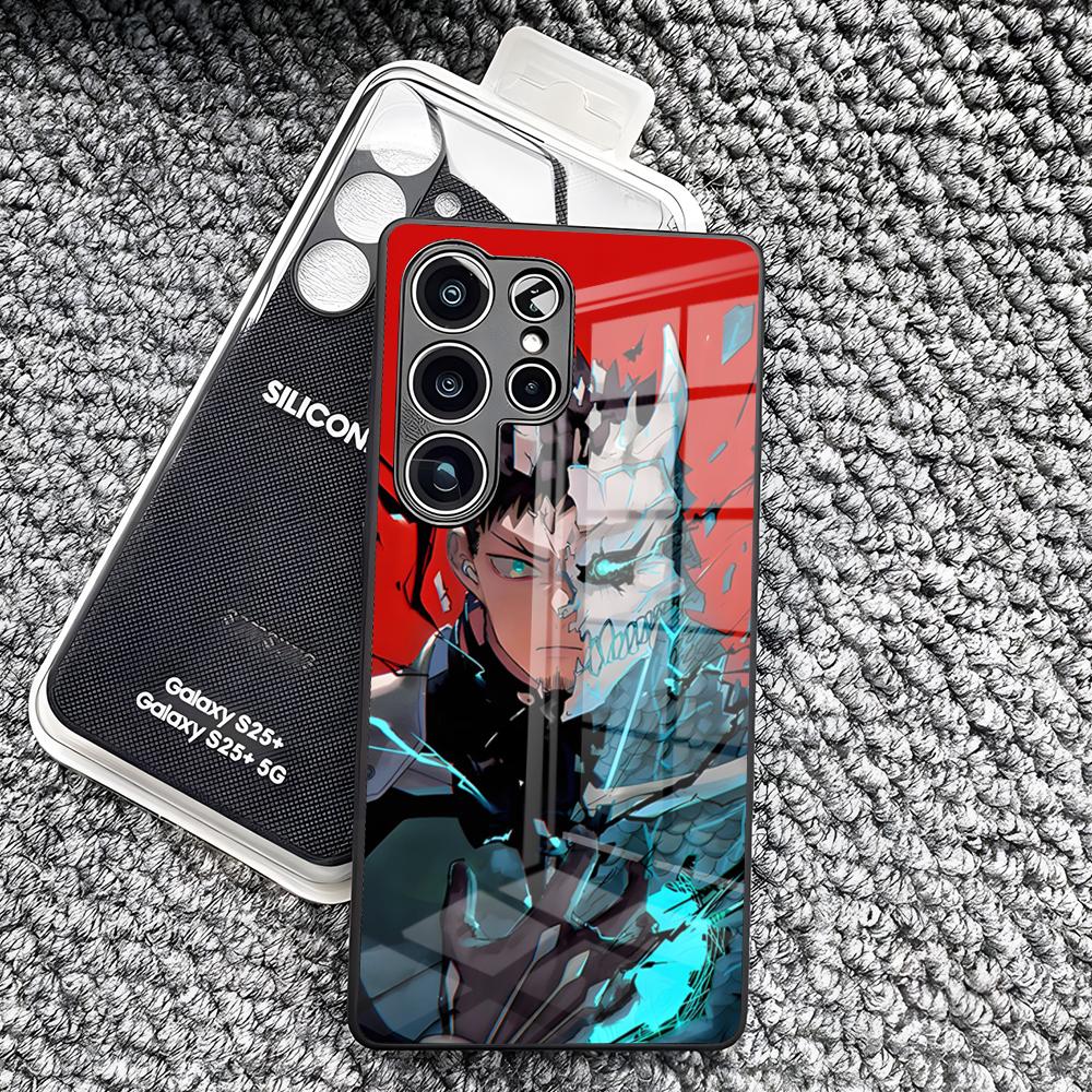 Hot New Anime Kaiju No. 8 Phone Case For Samsung S26 Ultra S25 Edge Ultra S23 S22 S21 S20 Ultra Plus S24 Fe A25 Glass Cover