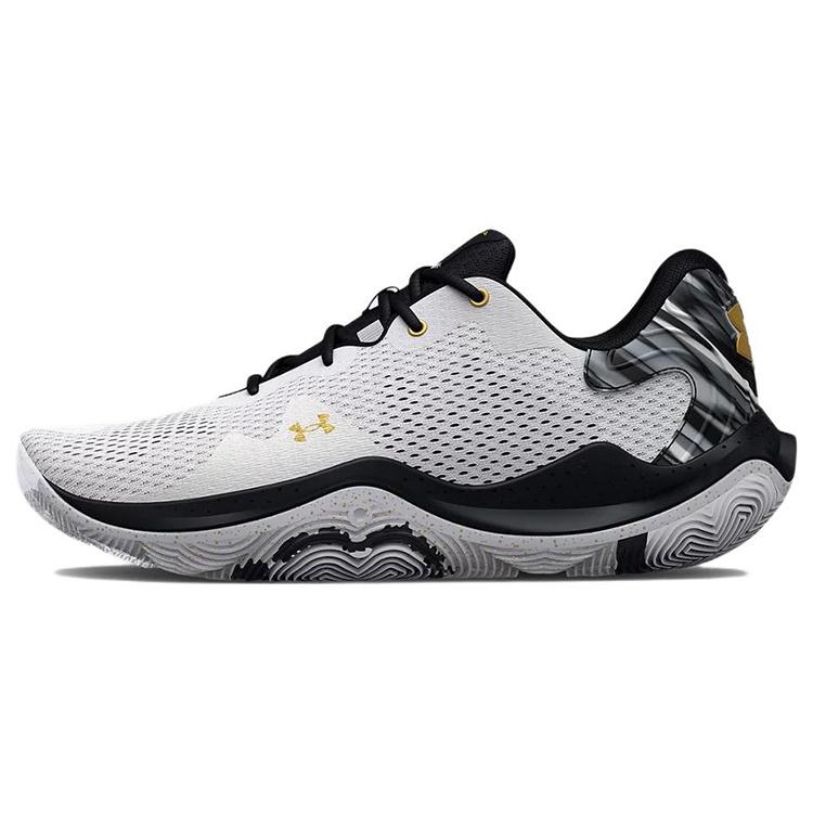Under Armour Spawn 4  Printed - White Black  Men s 3025345-100 EU 44