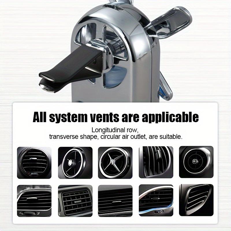 Car Air Freshener with Long-Lasting Perfume Fragrance Vent Clip-On Fan-Shaped Decorative Air Freshener