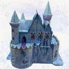 Kids 3D Puzzle Ice Castle House with Light Jigsaw Building Model DIY Handmade Dollhouse Early Learning Educational Toys Gift for Children