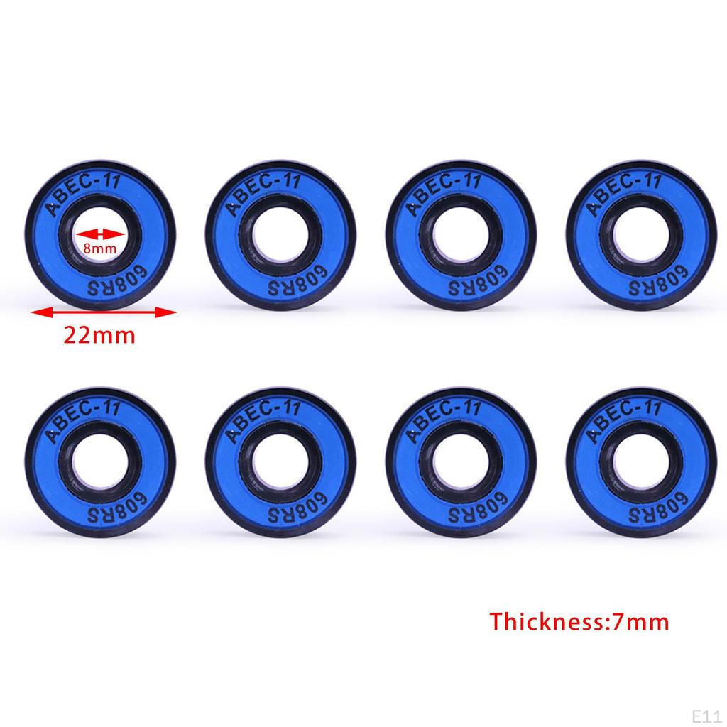 11 Skateboard Bearings, , Cruisers, Inline Skates, Roller Pre-Lubricated, Rating