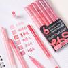 6Colors/Set DIY Album Card Acrylic Painting Brush 1.0mm Tip Color Graffiti Pen Marker Pen