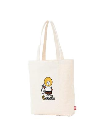 [Legato Largo] People of the World A5 Canvas Tote Bag with Sagara Embroidery