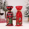 Christmas Scene Decoration Prop Green Monster Grinch Bottle Cover Cartoon Table Wine Bottle Decor
