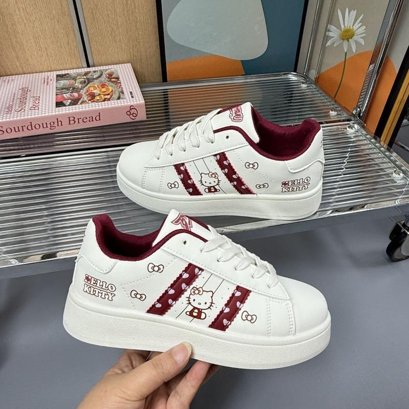 Cute Cat Bread Shoes Women's New Little White Shoes Couple Sports Platform Versatile Trendy Student Board Shoes