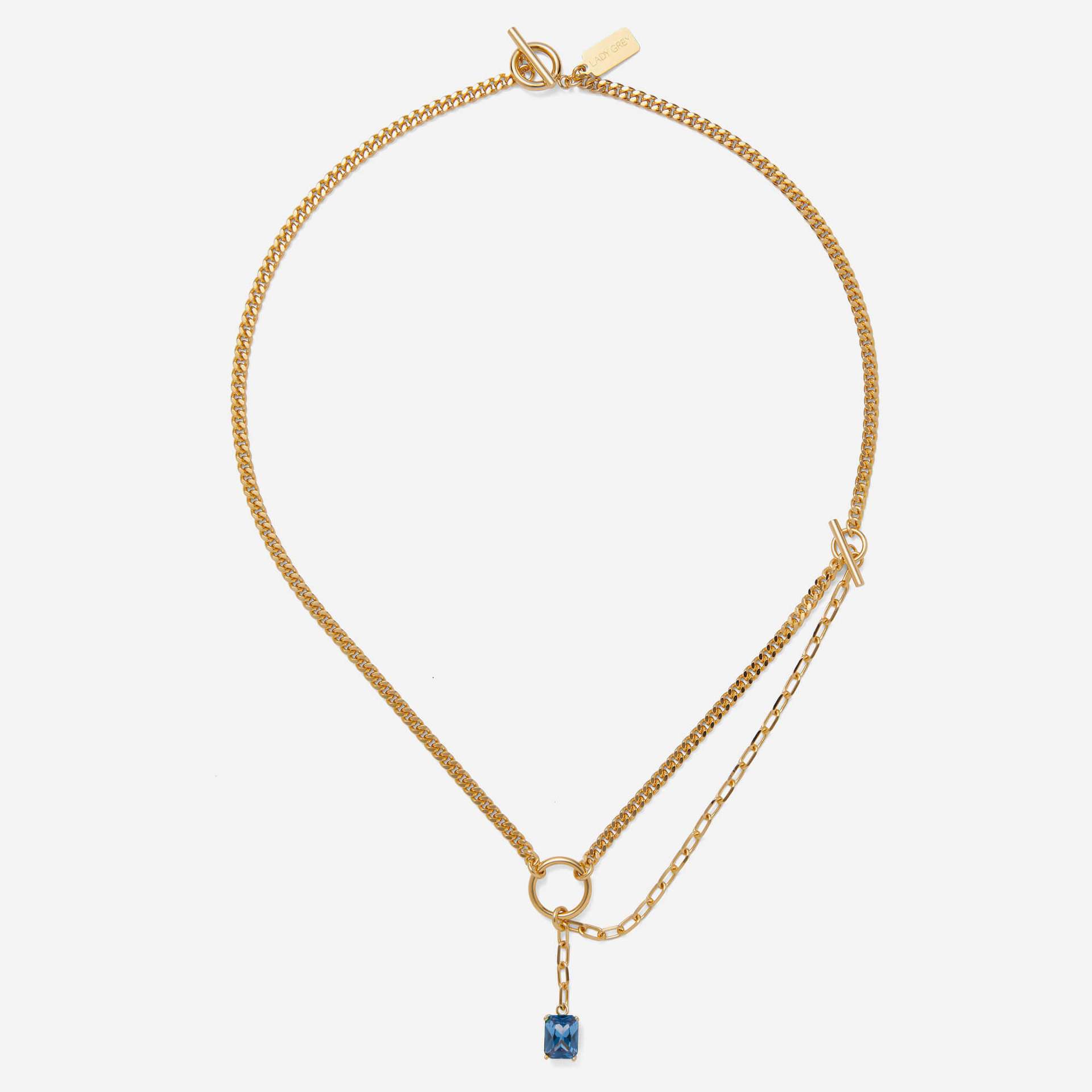 

Fashion Personalized Zircon Cross Pendant, Exquisite And Simple Snake Bone Necklace, Electroplated Gold Color Retention