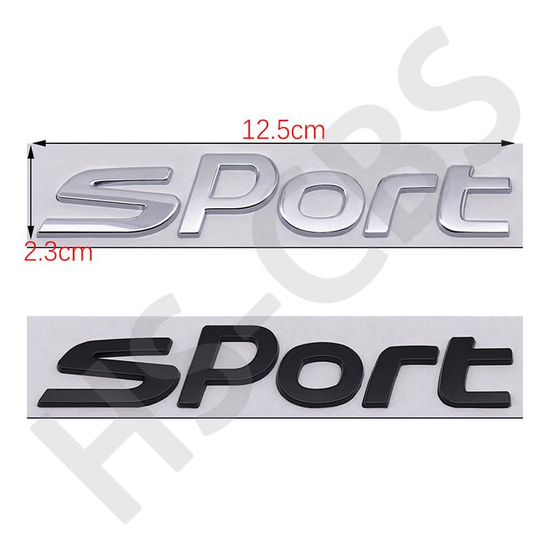 1Pc 3D Metal Sport Labeling Logo Car Letter Rear Trunk Sticker Badge Tailgate Emblem For Soul Cerato Sportage R Carnival Carens