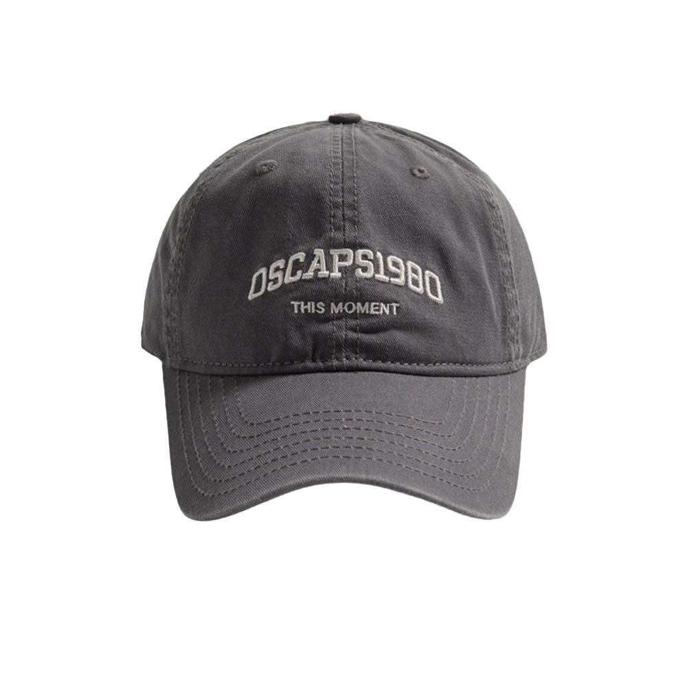 Korean Style Letter Embroidered Cap Cotton Cotton Peaked Hat Sunscreen Baseball Cap  Boys Girls