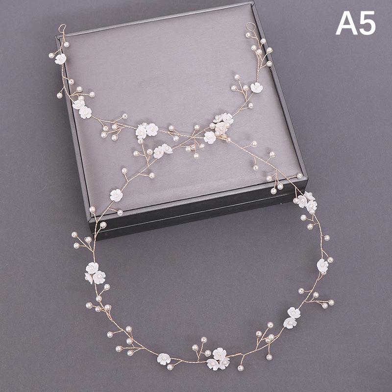 Women Headbands Pearl  Flower Headband Wedding Hair Accessories For Women Bridal Headband Hair Jewelry Wedding Accessories