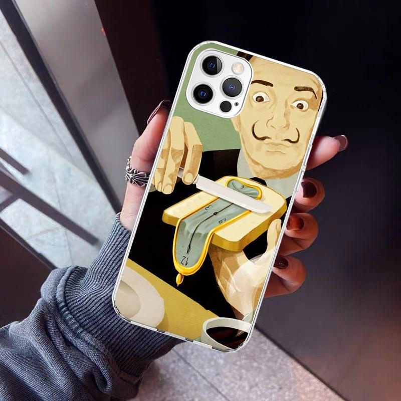 Salvador Dali Art Phone Case For iPhone 17 Air 11 13 Mini 14 15 Plus 16 12 Pro Max 16E SE 7 8 Pattern Soft TPU Back Cover  13 12