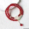 Qian Jing Wan Ma Red Agate Women's Lotus Pod Multi-strand Bracelet - Small Accessories