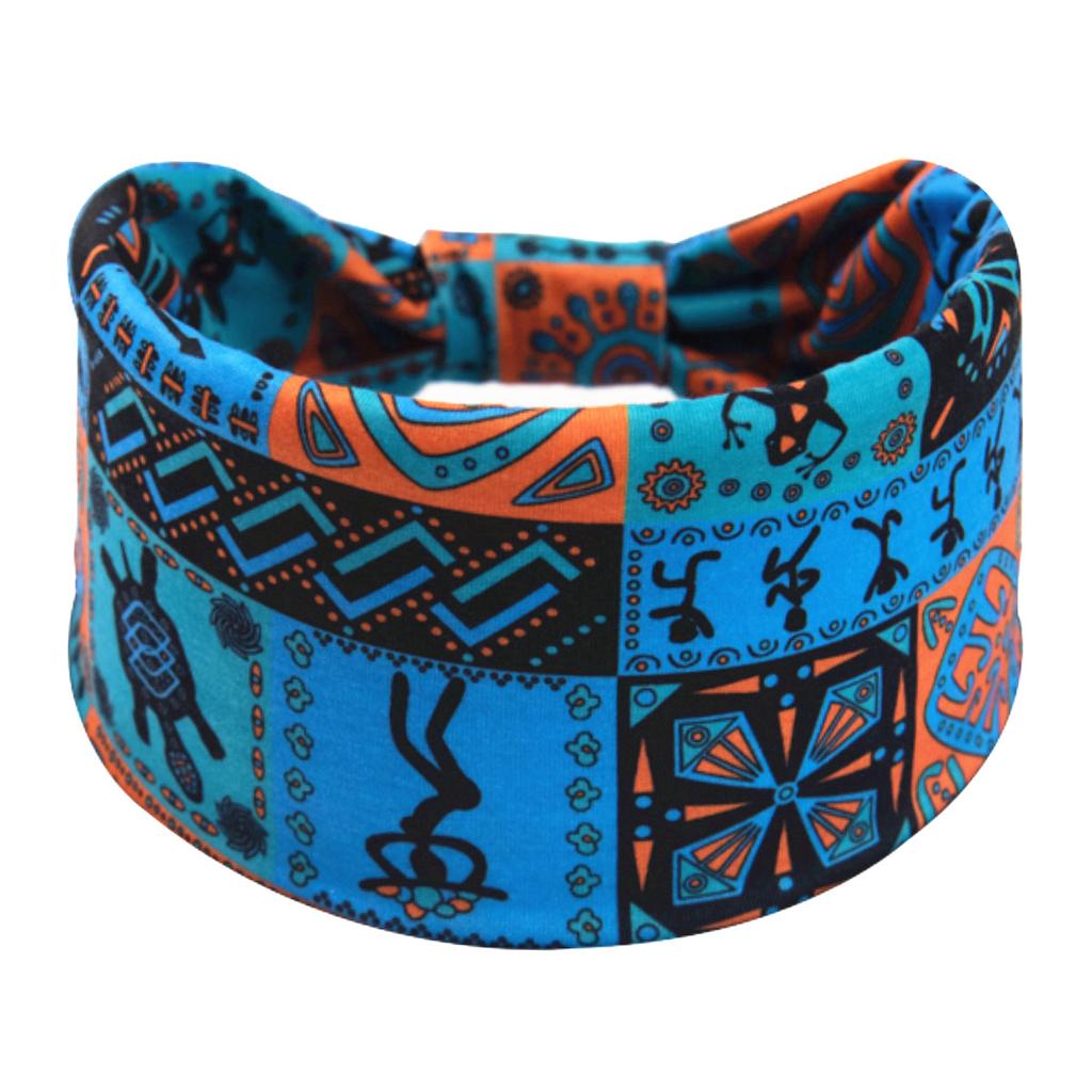 Bohemian Cashew Yoga Übung Stirnband Anti Schweiß und Feuchtigkeit Absorbieren Elastische Baumwolle Stirnband Knoten Stirnband