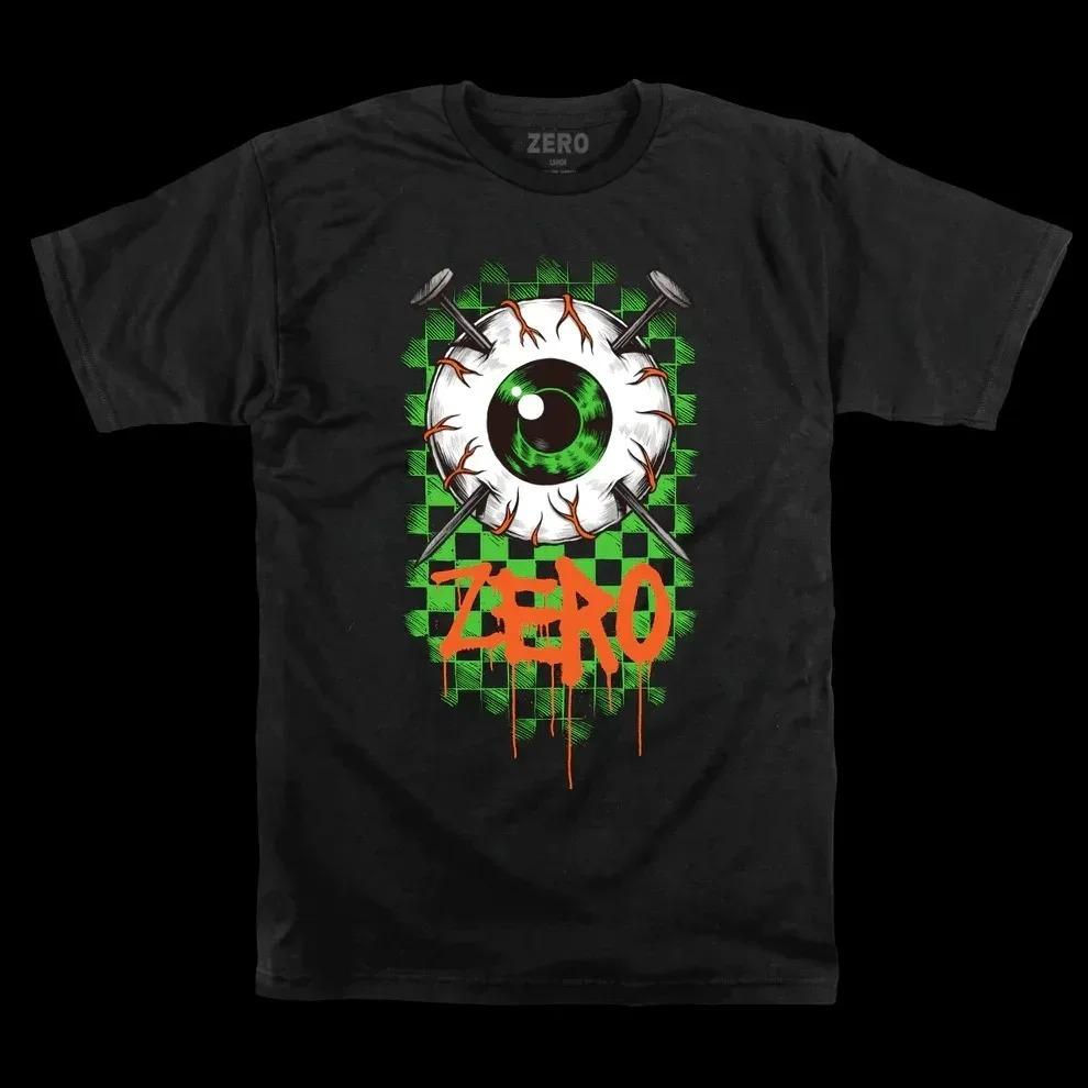 New ZERO Skateboards Vintage Men's Women's Black T-Shirt Size S To 4XL Summer Loose Short Sleeves Cotton T Shirt Top Tees Loose