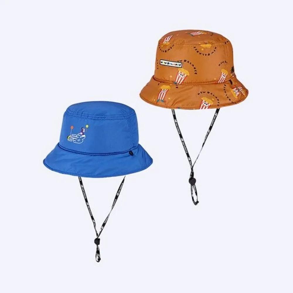 [New Balance] Kids Reversible Bucket Hat NK8BCF204U-50 Blue