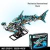 Lego-Compatible Electric Mechanical Whale Building Kit - Challenging DIY Animal Model Toy for Boys